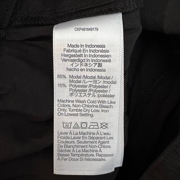 madewell petite pull-on wide-leg pants in softdrape black np411 women p small - Picture 8 of 8